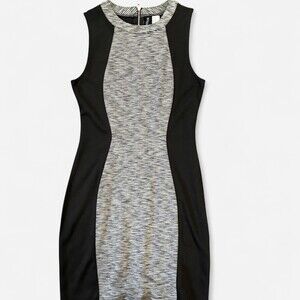 Black And Grey Bodycon Dress 9 F 70